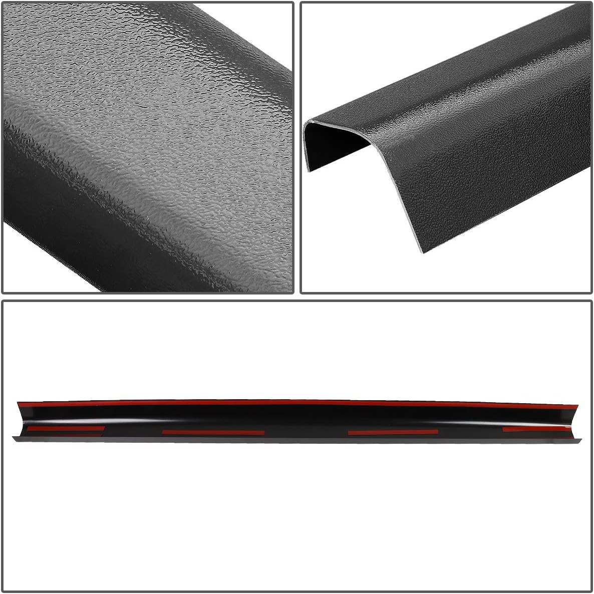 Auto Dynasty Truck Bed End Rear Tail Gate Cap Molding Trim Compatible with Chevy Colorado GMC Canyon Standard Extended Cab 04-12