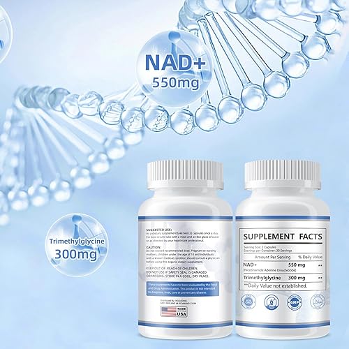 Miniatura 9 de Suplemento NAD liposomal para mujeres Suplemento NAD+ con Resveratrol 550MG Apoyo Reparación Celular Apoyo Energía y Envejecimiento Saludable