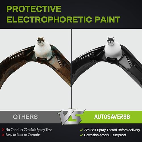 Miniatura 4 de AUTOSAVER88 Kit de suspensión delantera compatible con QX56 2004-2010, Armada 2005-2015, Titan 2004-2015. con brazo de control, rótula, barra de