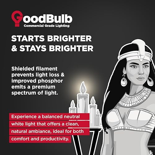 Miniatura 6 de GoodBulb F32T8835ECO 32W 48 pulgadas T8 Bombilla fluorescente T8, 3500K blanco suave base bi-pin media, 3050 lúmenes 86 CRI 24000 horas de vida,