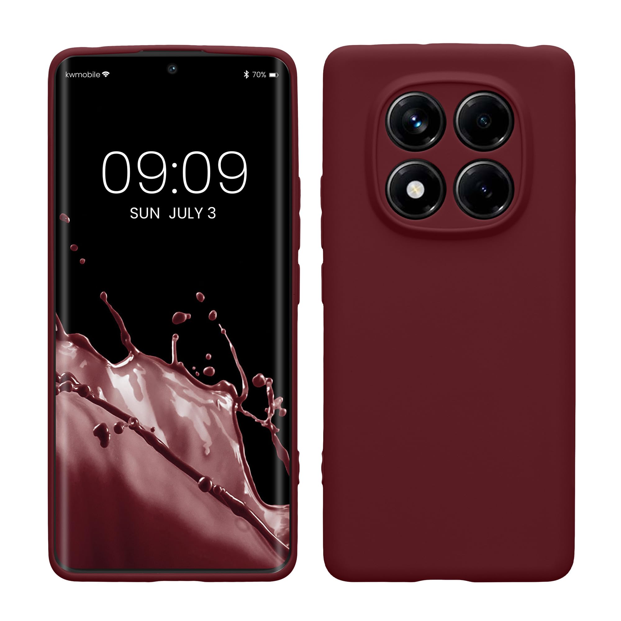 kwmobile Carcasa Compatible con Xiaomi Redmi Note 14 Pro 5G / Poco X7 Funda - Funda Ultrafina de TPU con Bordes elevados - Lavanda Metalizado — view 85