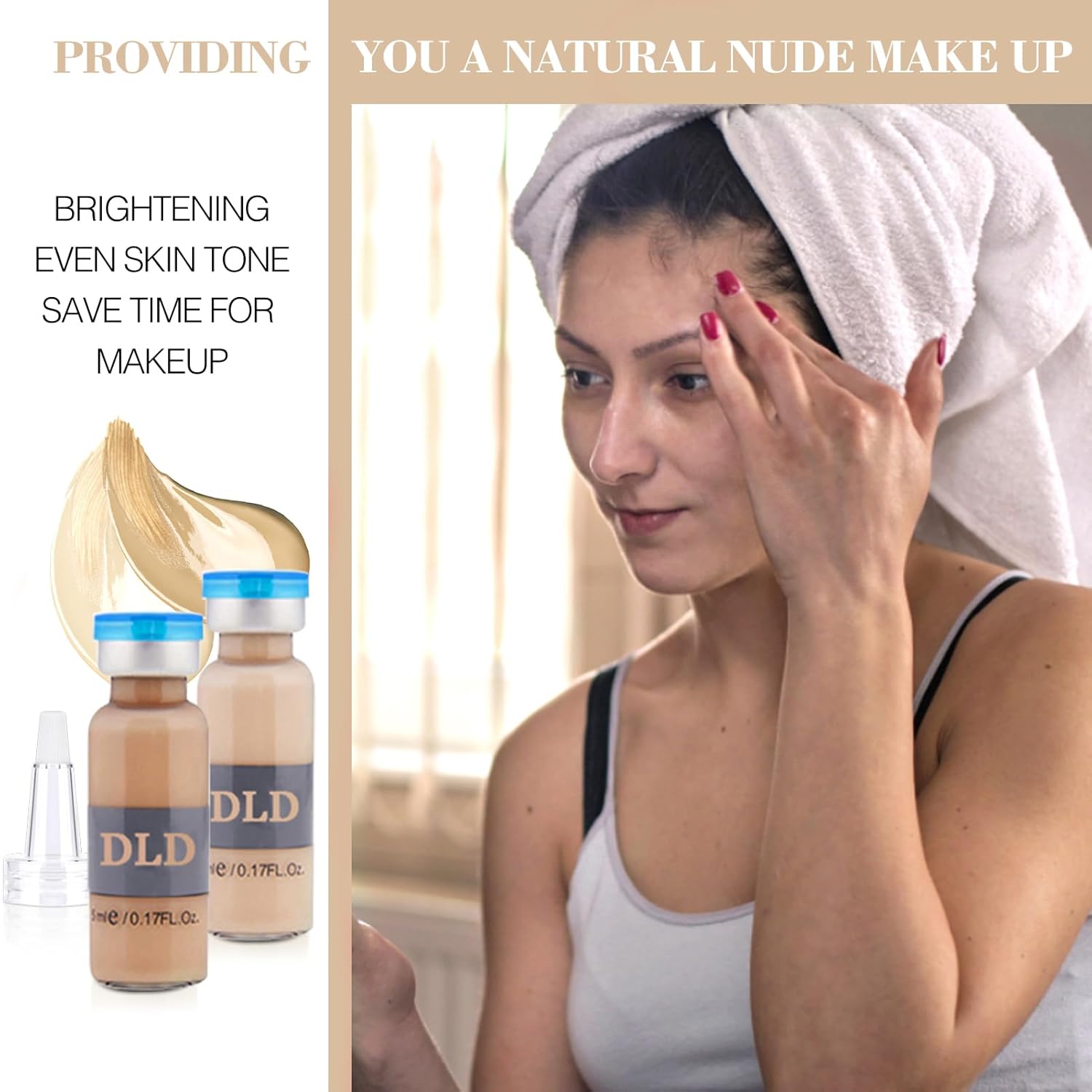 BB Facial Glow Starter Kit Facial Pigment Serum Treatment Kit,DLD Anti-Aging Serum Pigments Set for Micro-needling Skin Treatment 10 Vials 5ml Niacinamide and Peptides To Skin Tone Foundation - Image 4