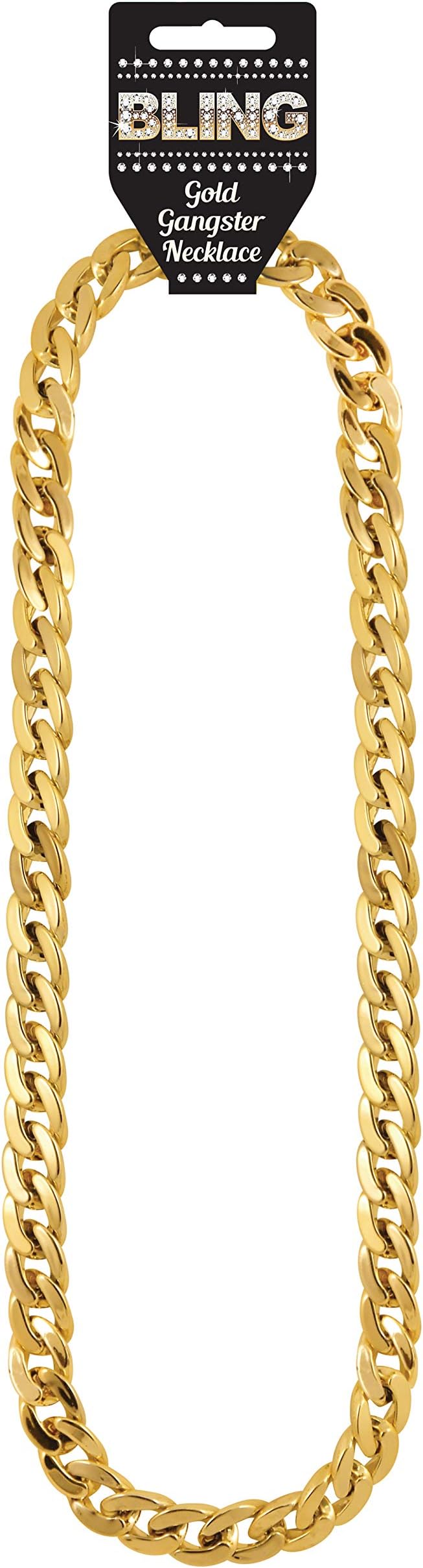 Harlequin Adult Gold Gangster/Rapper Chain Necklace 81cm