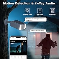 Vista 6 de Cámara de seguridad celular solar 4G LTE inalámbrica para exteriores, sin cámara de seguridad WiFi, datos ilimitados gratuitos de 365 días, sensor