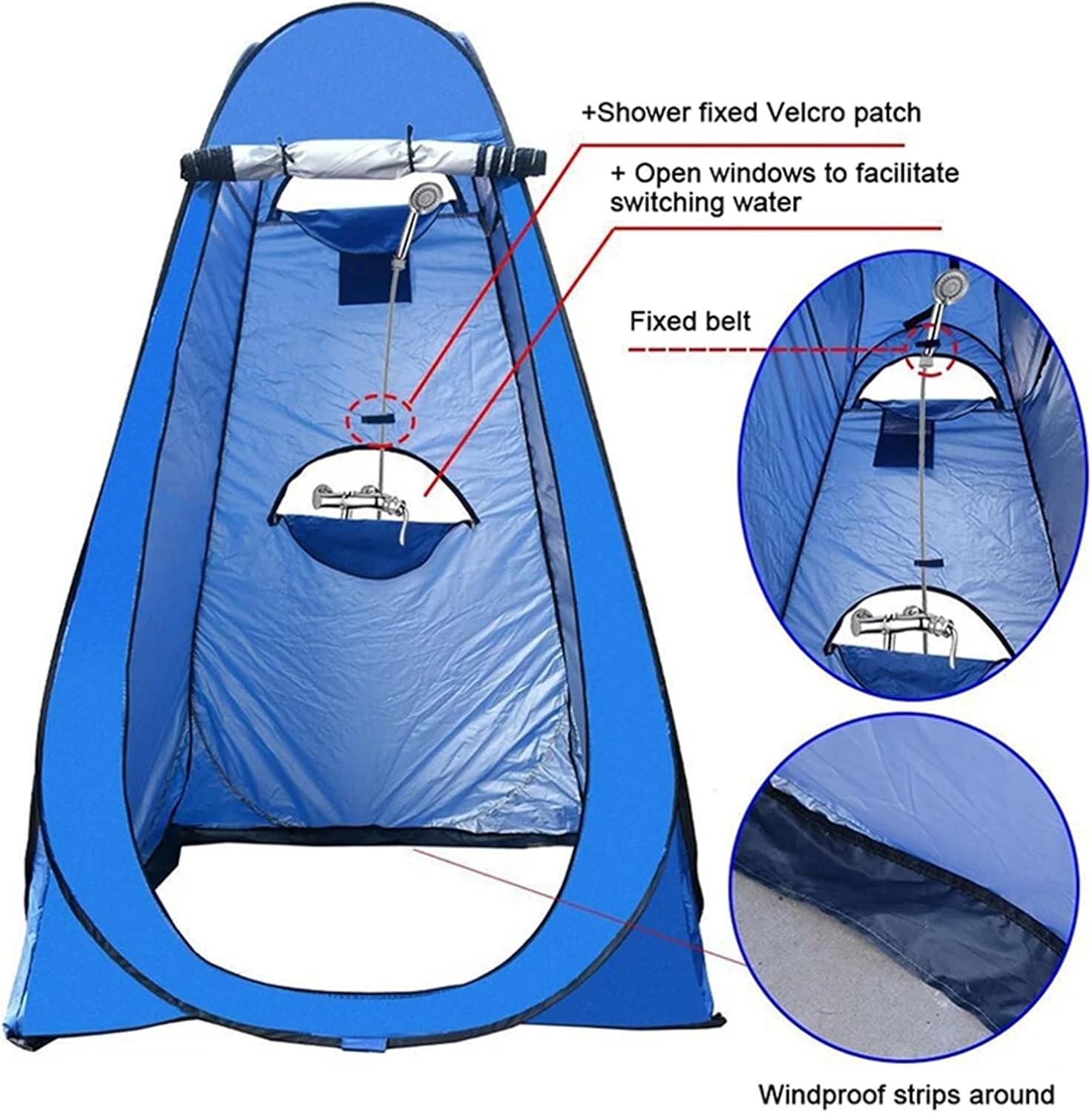 Changing Tent Portable Privacy Shower Tent Outdoor Waterproof Changing Room Shelter for Camping Hiking Beach Toilet(Color2)
