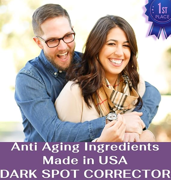 Dark Spot Corrector Serum. Best Dark Spot Remover for Face, Hands, Neck. Age Spots Sun Spots Corrector 1 OZ