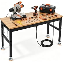 72 Inch Adjustable Workbench, 2500 LB Load Capacity