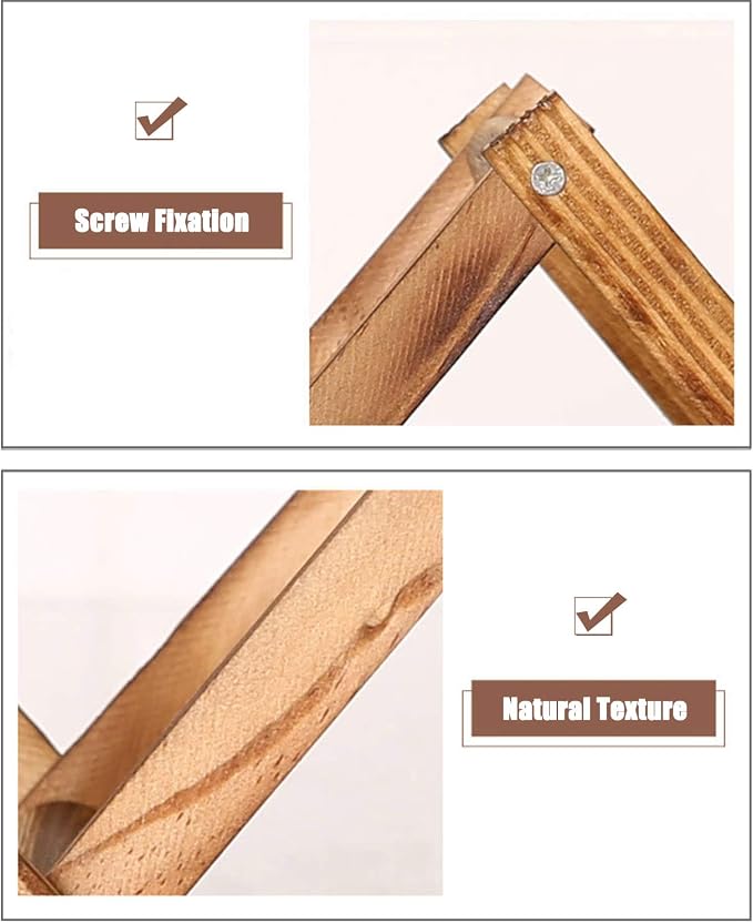 Soporte para Botellas de Vino de Madera Plegable, 29cmL x 12cmW x 17cmH miniatura 5