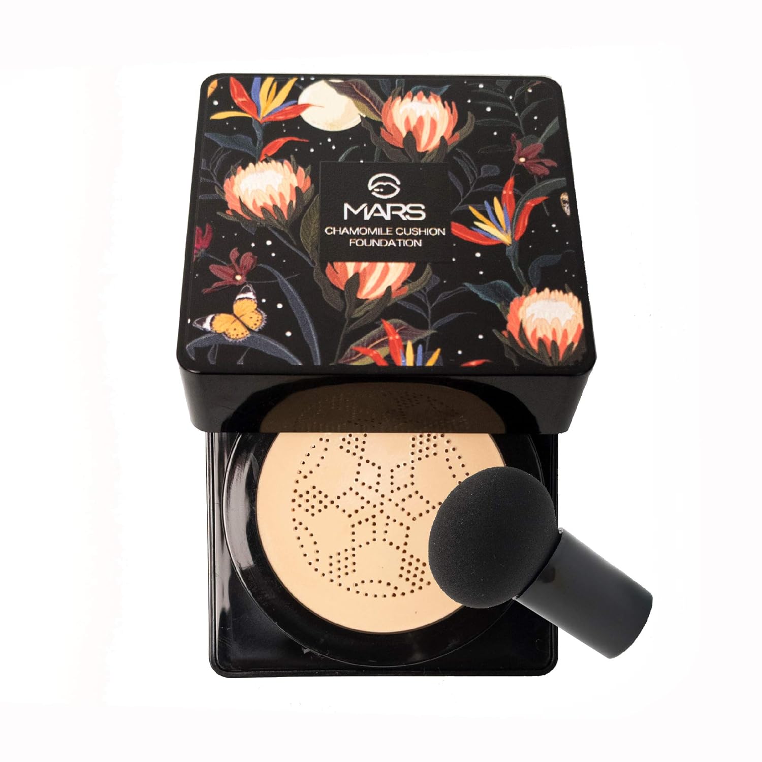 MARS Chamomile Cushion Foundation with Applicator | Dewy Finish & Easy to Blend Nourishing Foundation for Face Makeup (20g) (Shade-01) MARS Chamomile Cushion Foundation with Applicator | Dewy Finish & Easy to Blend Nourishing Foundation for Face Makeup (20g) (Shade-01)