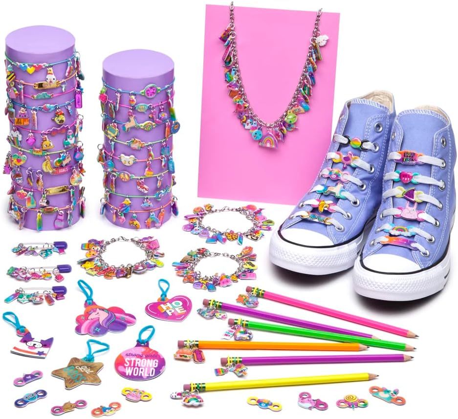 Craft-Tastic — Puffy Charm Palooza — DIY Jewelry Craft Kit — Create Personalized Charms Using Easy to Make Puffy Charms — for Kids Ages 6 and Up