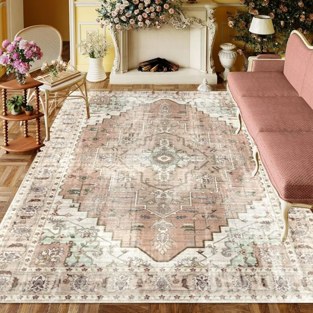 Tapis pour chien grande taille rose : moquette chambre durable