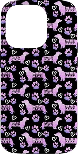 iPhone 14 Pro Dachshund Mom Weenie Mama Weiner Dog Pink - Estuche de regalo para mujer