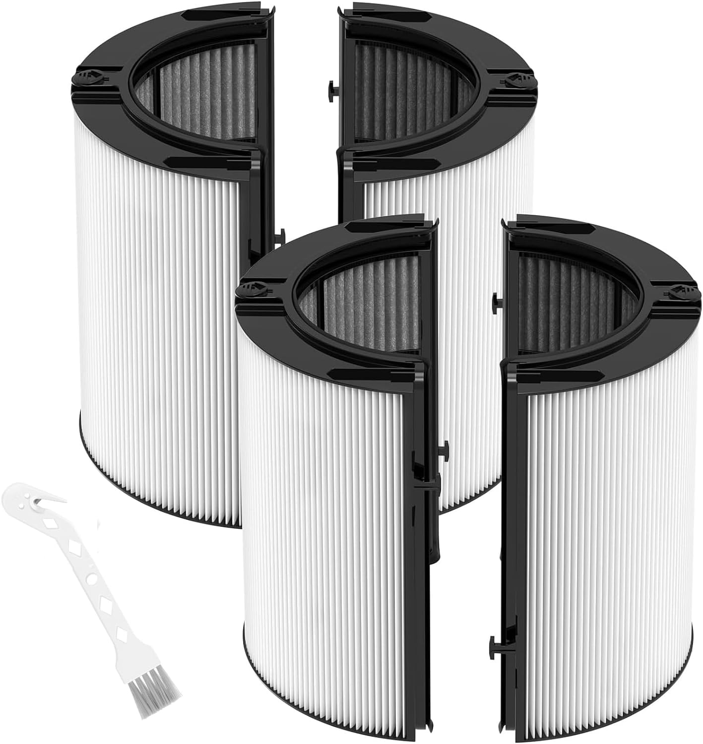 2 Pack 360° Combi 2-in-1 H13 HEPA + Carbon Replacement Filter for Dyson PC1 HP1 TP11 HP11 TP10 HP10 HP09 TP09 HP07 TP07 TP06 HP06 PH04 PH03 PH02 PH01 DP04 HP4B PH3A TP7A TP7C TP4A TP4B Purifier