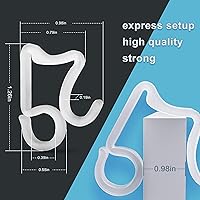 Vista 2 de Clips de luz navideños, clips de luz de Navidad, ganchos de canaleta para colgar al aire libre para decoración de Navidad, cadena de luces