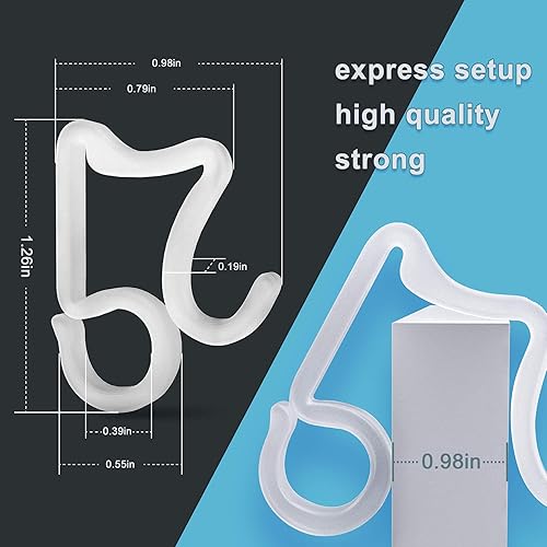 Miniatura 2 de Clips de luz navideños, clips de luz de Navidad, ganchos de canaleta para colgar al aire libre para decoración de Navidad, cadena de luces