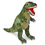 Tyrannosaurus Rex Plush Toy, 18 Dinosaur Stuffed Animal Throw Plushie Pillow Doll, Soft Blue Fluffy Friend Hugging Cushion - Present for Every Age & Occasion