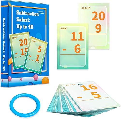 Tarjetas didácticas de matemáticas y juegos de tarjetas de resta para niños, actividades de aprendizaje de educación preescolar para niños, disponible en Yaxa El Salvador