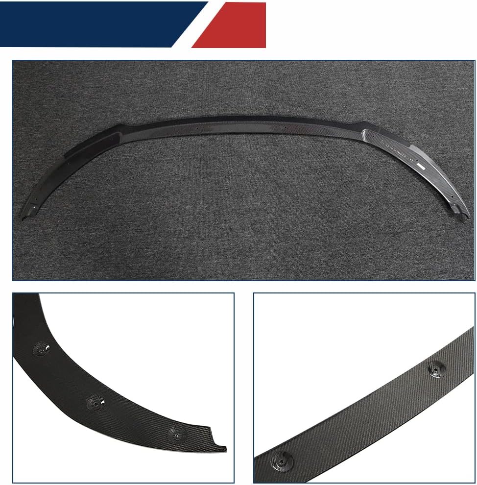 Carbon Fiber Front Lip Compatible with 2018-2024 Kia Stinger Front Bumper Spoiler Air Dam Lower Chin Splitter Protection Body Kit Factory Outlet