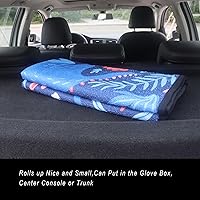 Vista 7 de Funda protectora de asiento de automóvil, para asientos delanteros, para entrenamiento de gimnasio, correr, natación, playa y senderismo