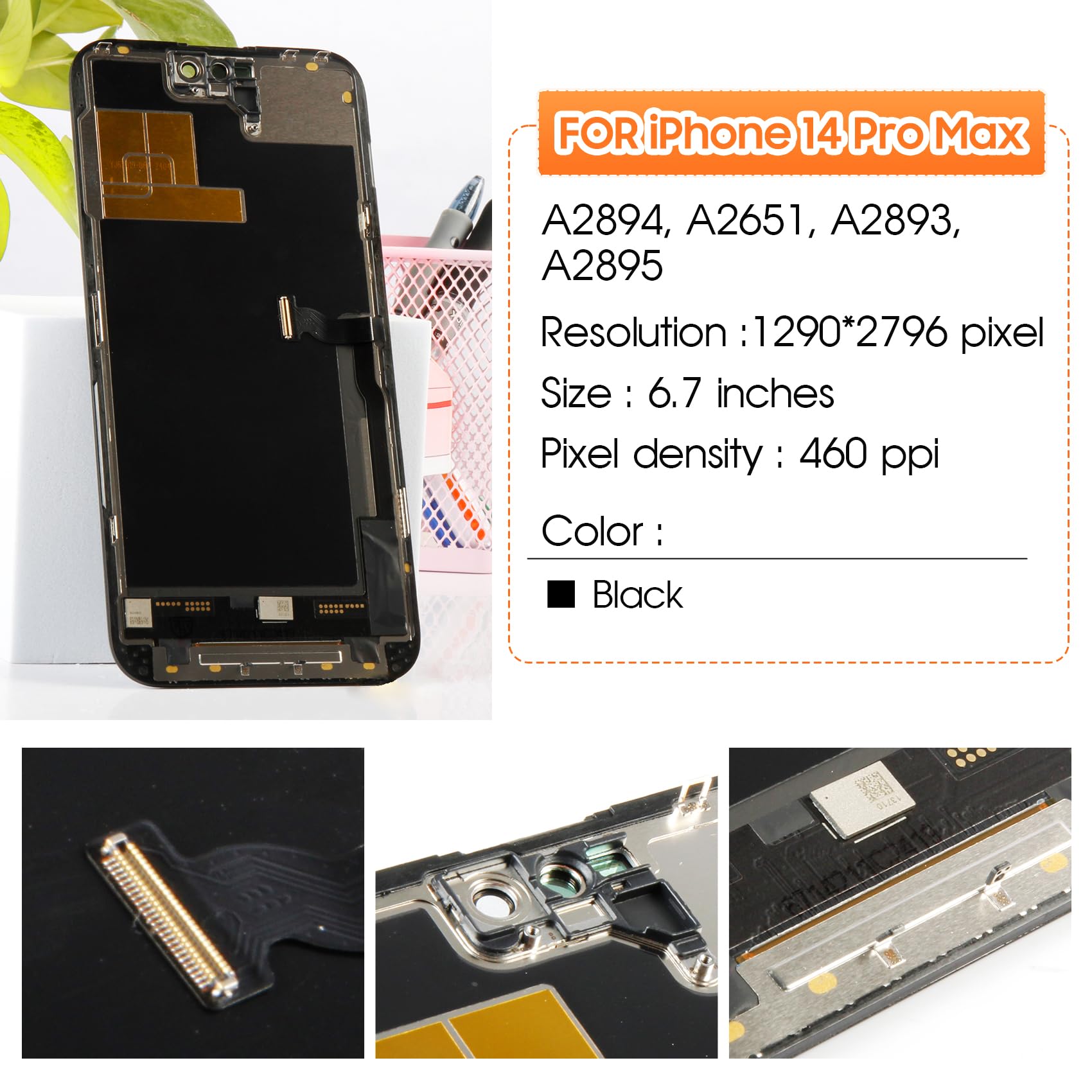 iPhone14Pro 画面のみ iPhone14Pro 液晶パネル コピー / iPhone アイフォン 14pro 14 Pro