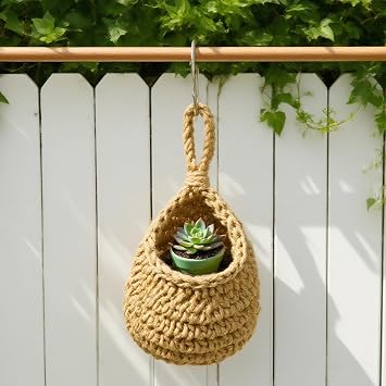 3Pcs Hanging Fruit Basket, Hanging Vegetable Basket for Kitchen, for Fruit Vegetable Storage (Brown) (Regular)