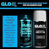 Vista 4 de Pintura en aerosol azul que brilla en la oscuridad (10.6 onzas) Pintura en aerosol transparente que brilla en la oscuridad - Acrílico activado por