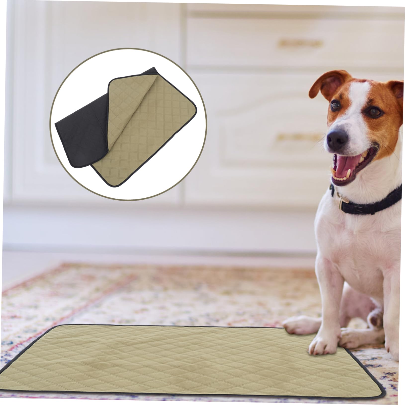 BESTonZON 2 Tappetini Igienici Lavabili per Riutilizzabili Impermeabili e Antiscivolo per Addestramento e Protezione Design