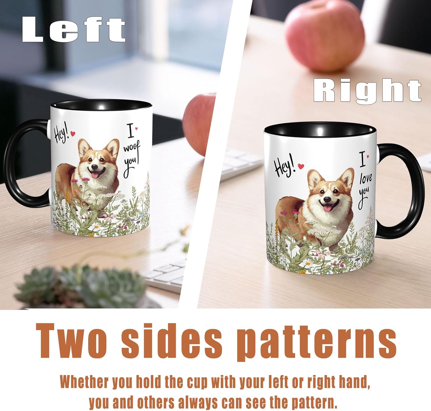 Corgi Coffee Mug Tea Cup for Women Men, Gifts for Corgi Lovers - Image 2