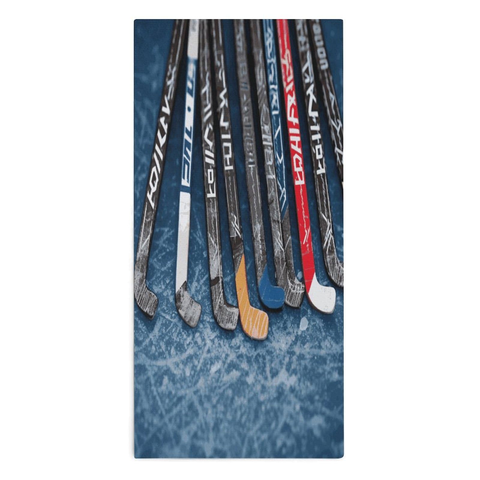 Btcowzrv Style Ice Hockey Sticks Bath Towel Beach Towels Shower Towel