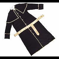 Vista 4 de Disfraz de Halloween para hombre del Padre Celestial, disfraz de predicador del Evangelio del Sacerdote, Multicolor