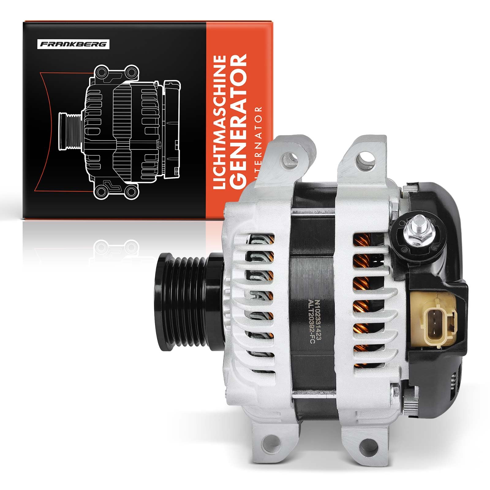 Frankberg Alternatore Generatore 04801338AB | 04801338AB; Compatibile con: Nitro, Cherokee KJ, Wrangler III JK, Cherokee KK