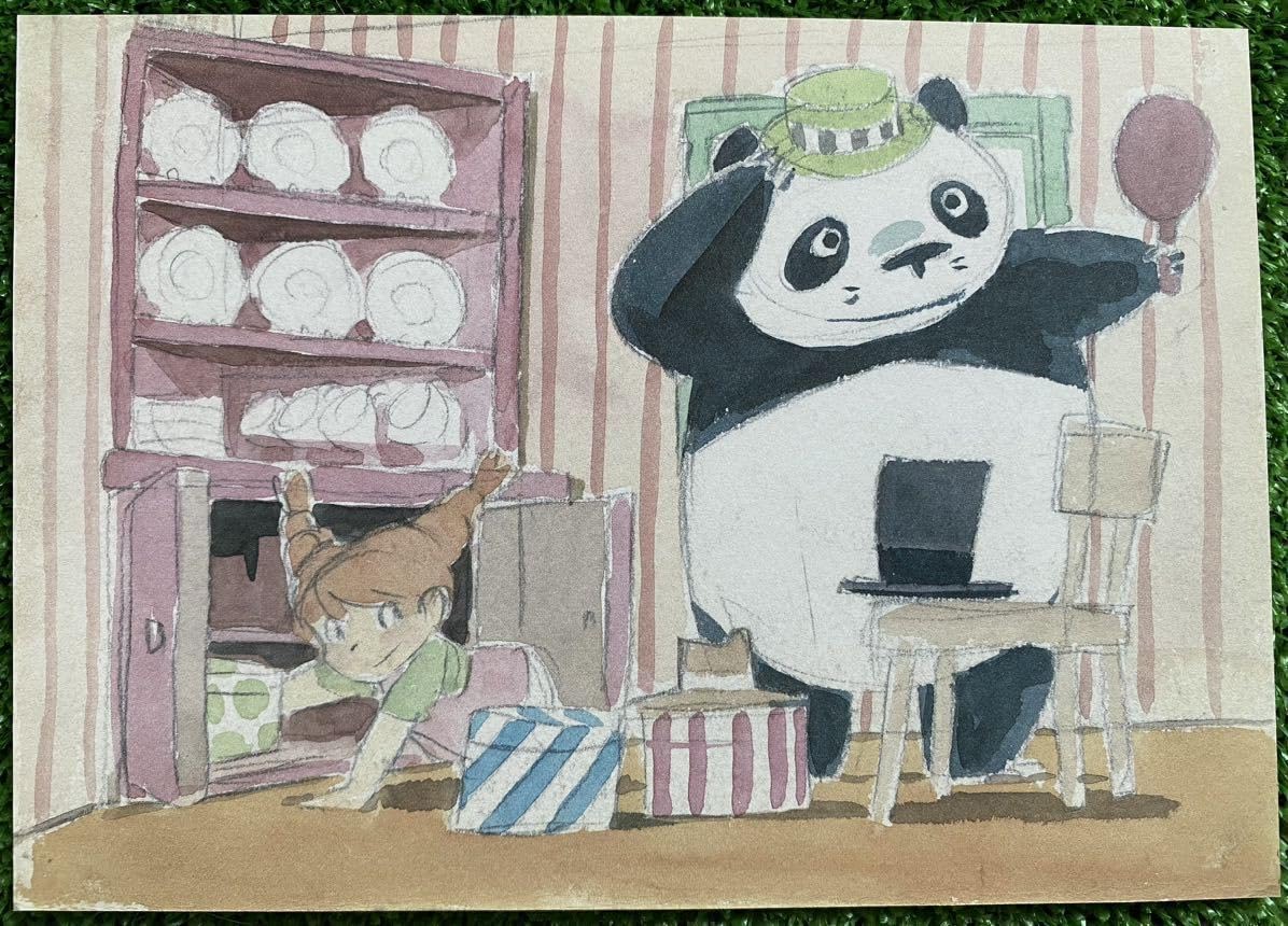 Amazon.co.jp: パンダコパンダ 2枚セットA 宮崎駿 スケッチ 切抜き