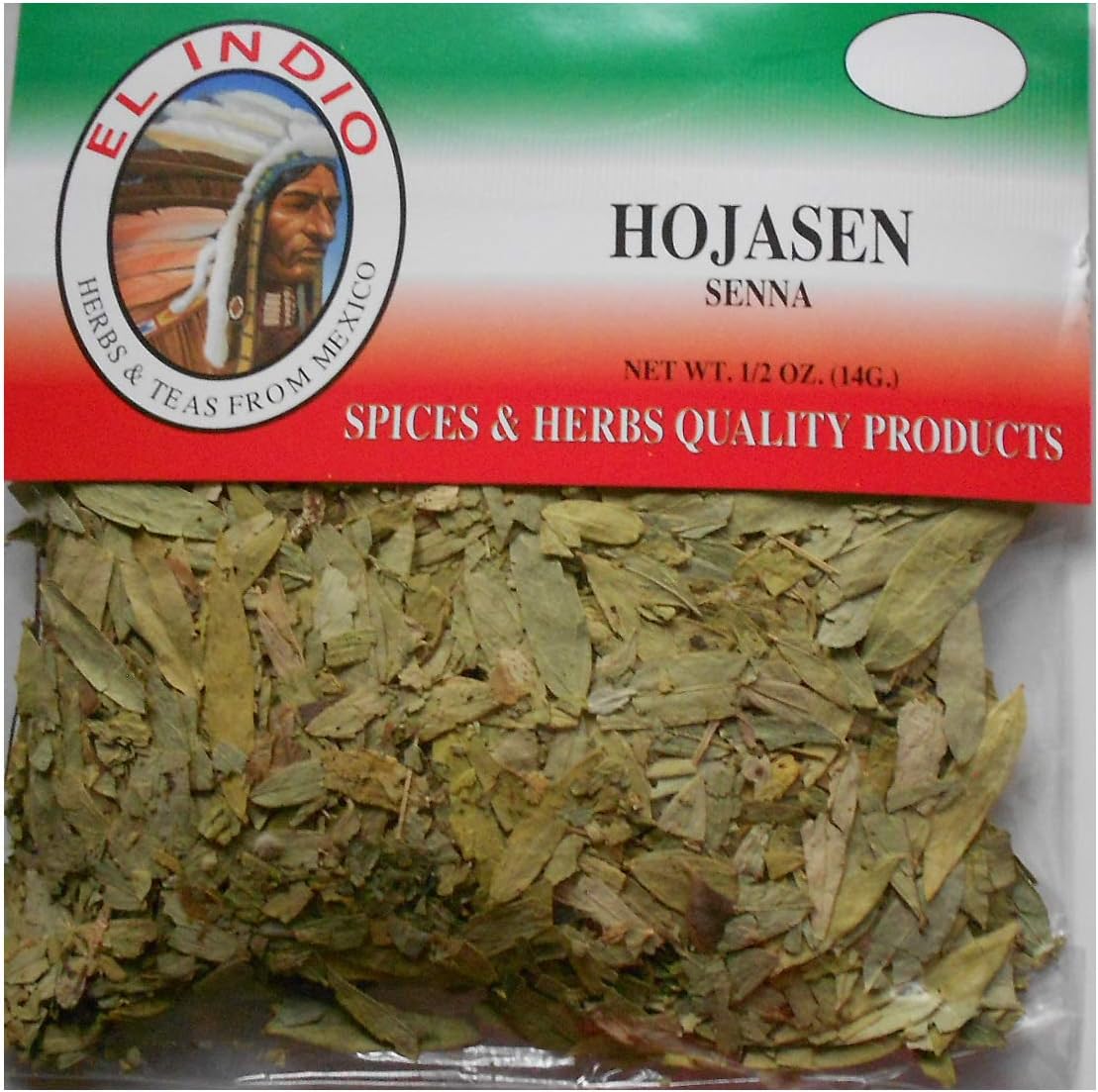 Hoja Sen (Senna) Net Wt 1/2oz (14gr) 3-Pack