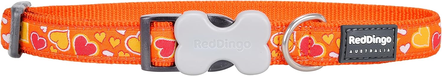 Red Dingo Breezy Love Dog Collar, Purple, Giant Short