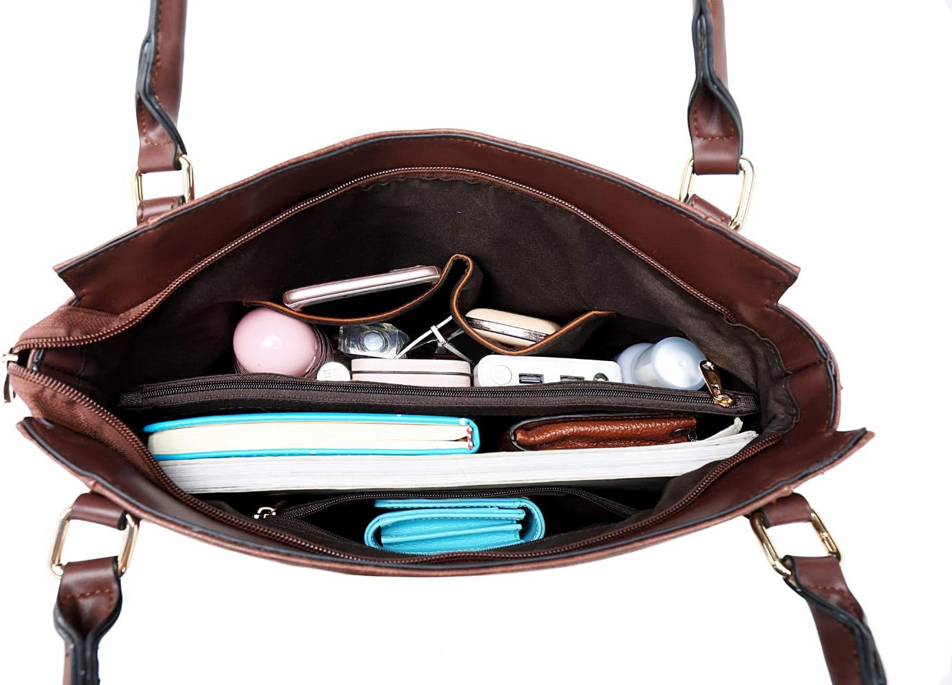 Women Tote Bag Handbags PU Leather Fashion Hobo Shoulder Bags with Adjustable Shoulder Strap