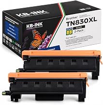 TN830XL Toner Cartridge Compatible for Brother TN830XL Toner & TN830 Toner, High Yield Brother 830XL Toner Cartridge for HL-L2460DW HL-L2405W DCP-L2640DW MFC-L2820DW, Black 2 Pack