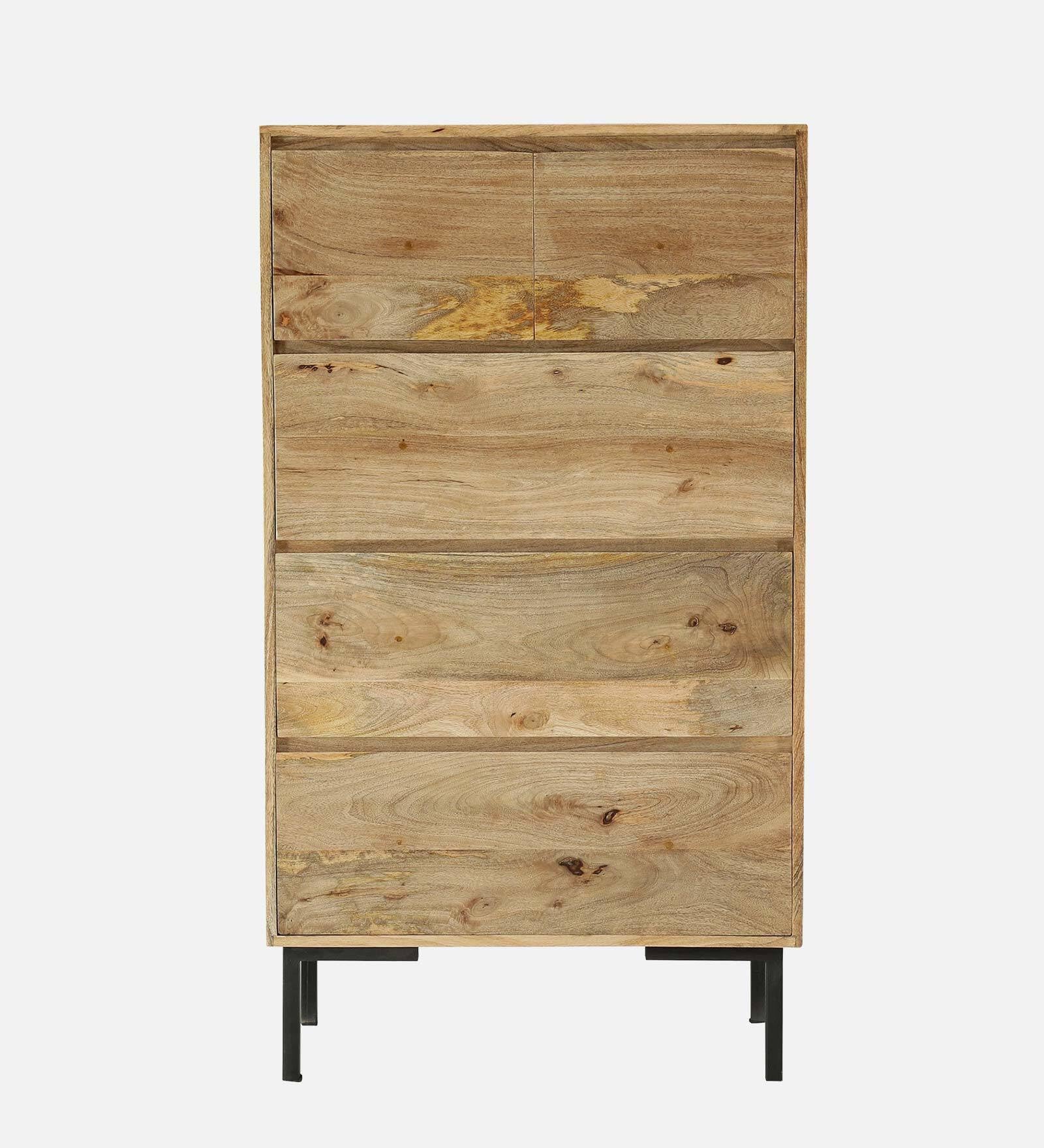 Havere Solid Wood Mango Cabinet Natural Finish-image-41