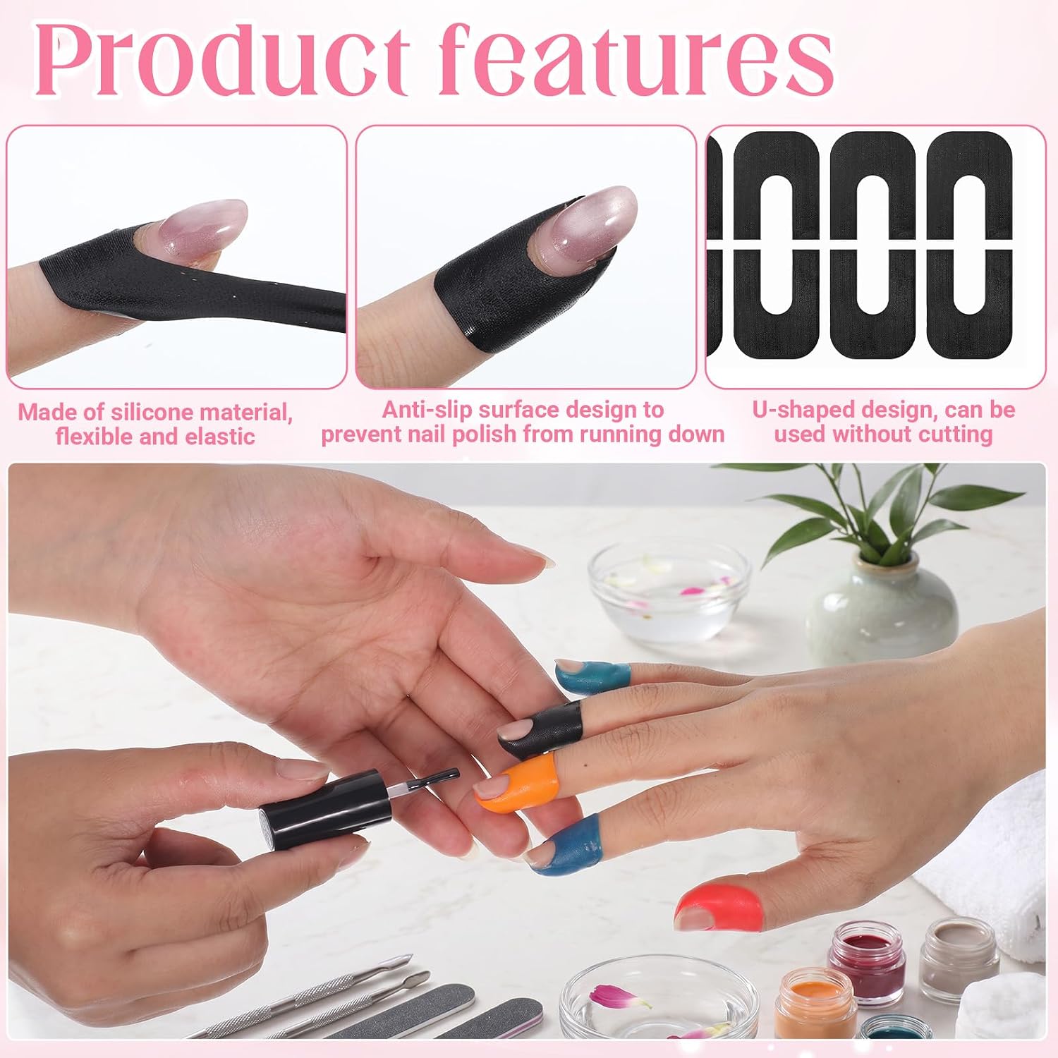 200 PCS Nail Polish Protector for Fingers, Peel off Nail Polish Barrier