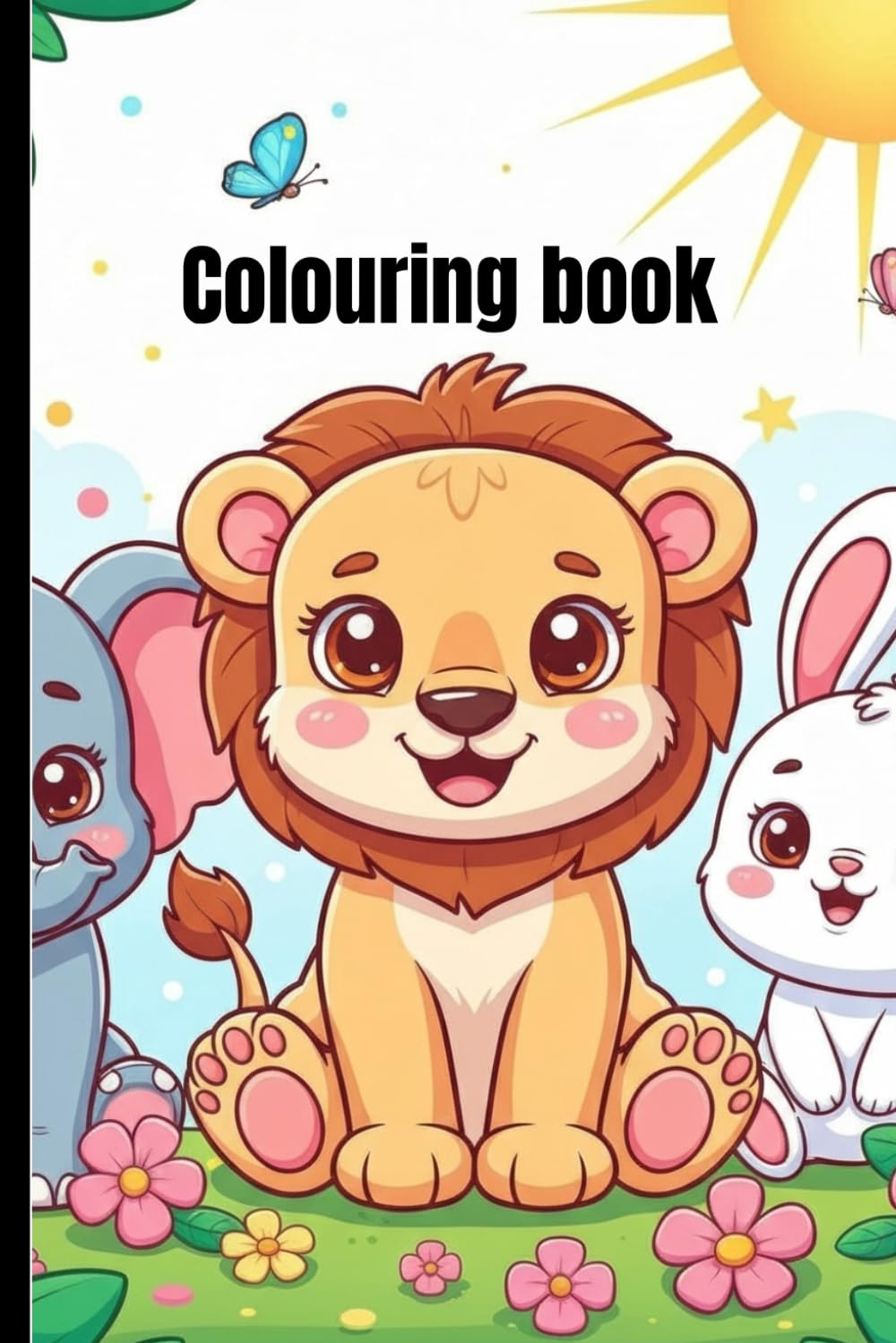 Cute Baby Animals Coloring Book for Kids Easy & Fun Coloring Pages for Toddlers and Young Children