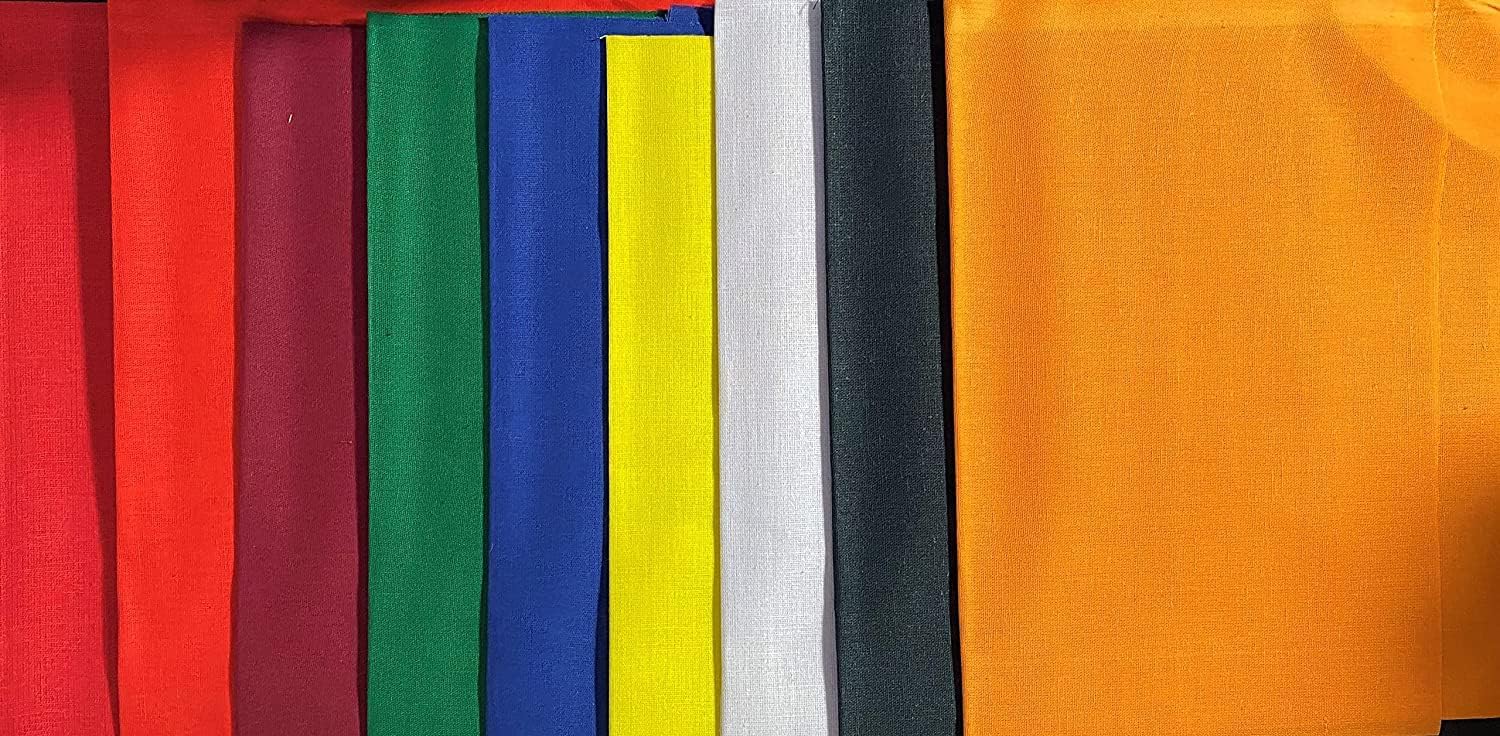 NAVGRAH Puja Pooja Cloth Navgrah Color - 9 Color (Navgrah Cotton Cloth)