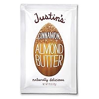 Vista 5 de Justin's - Paquete de 10 + 10 paquetes de mantequilla de almendras con canela y miel