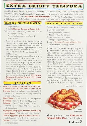 Miniatura 4 de Kikkoman Mezcla de mezcla de tempura, extra crujiente, 10 onzas (paquete de 2)