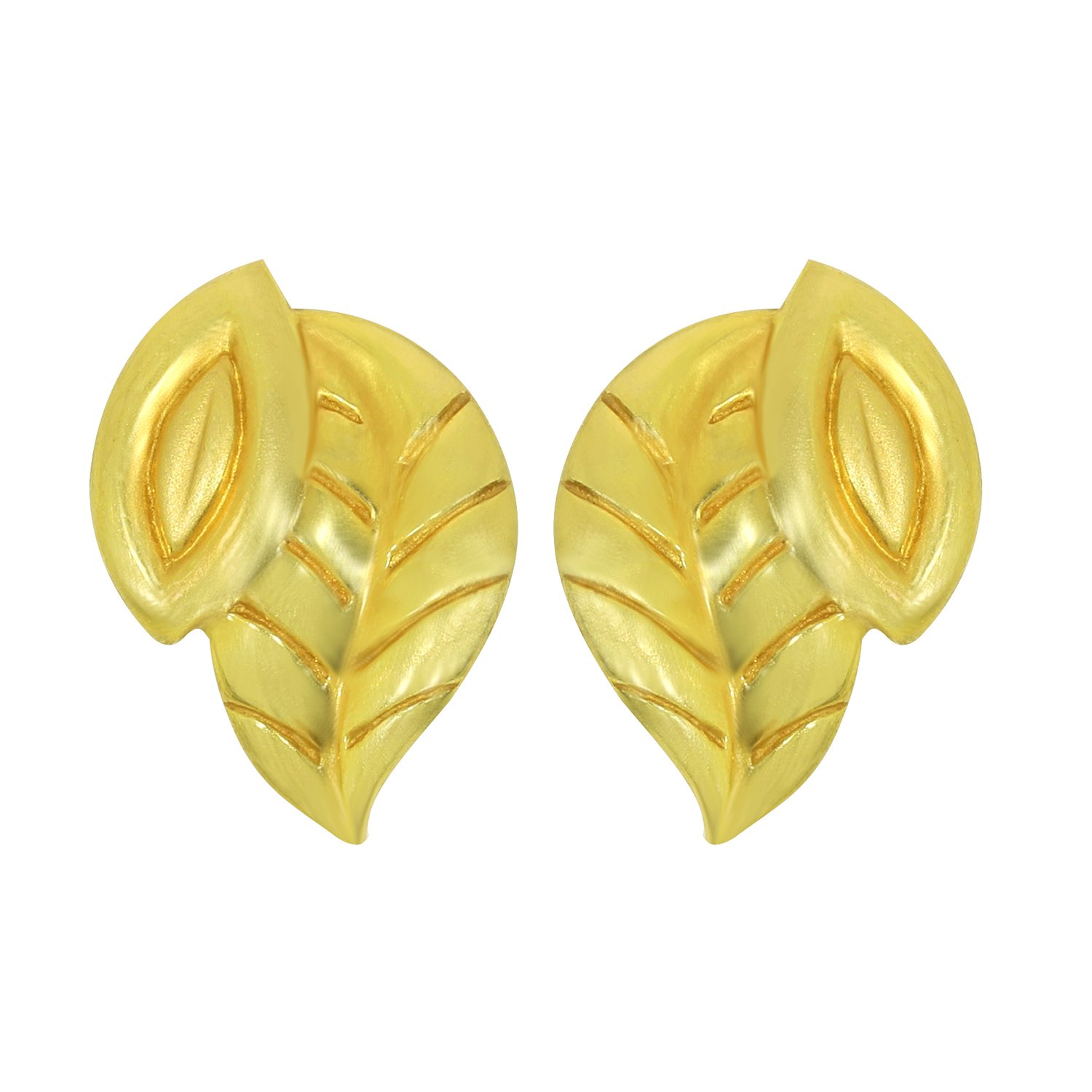 22KT Yellow Gold Stud Earrings for Girls-image-25