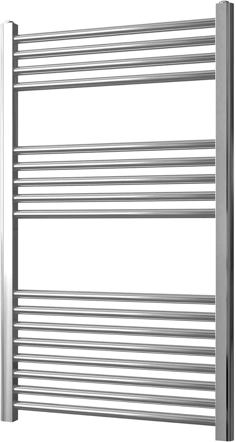 Greened House Chrome Straight Heated Towel Rail 400mm Wide X | FindTheDeal