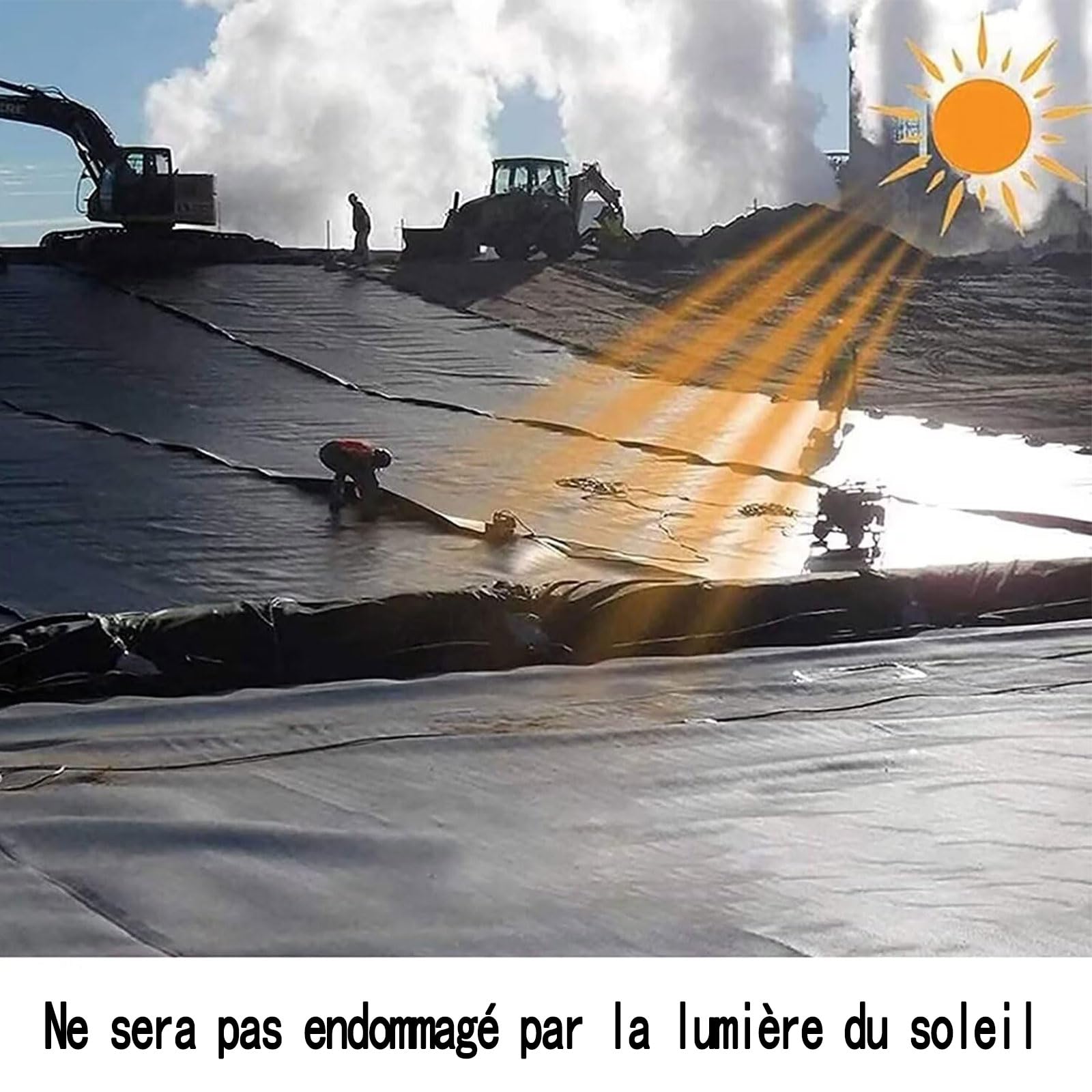 Telo per laghetto in PVC Nero, Resistente ai Raggi UV e agli Agenti atmosferici, Adatto per laghetti, Giardini e Giochi d'Acqua. Spesso, Resistente, Flessibile e Facile da installare.
