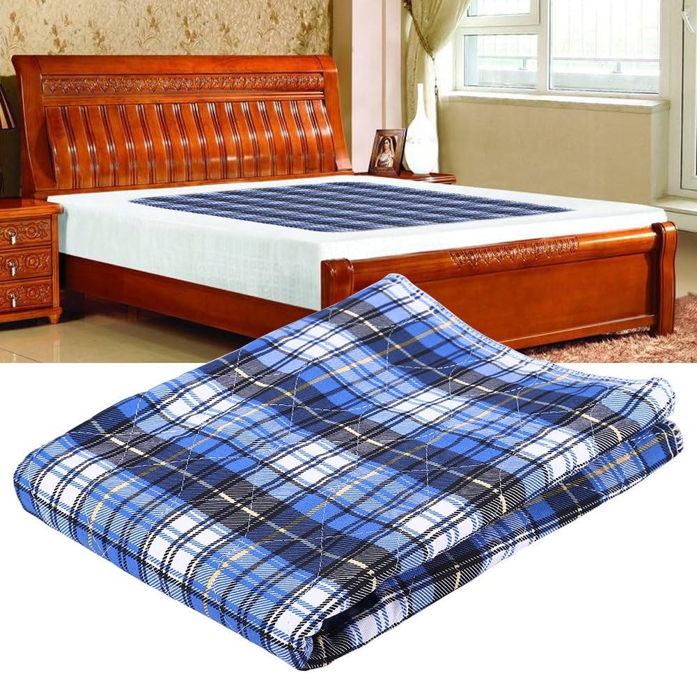 Almohadillas De Cama Para Incontinencia Impermeables Reutilizables, Protector De Colchón Antideslizante Para Almohadilla De Incontinencia Para Bebés Mayores Sábana Impermeable De 3 Capas,120*180CM