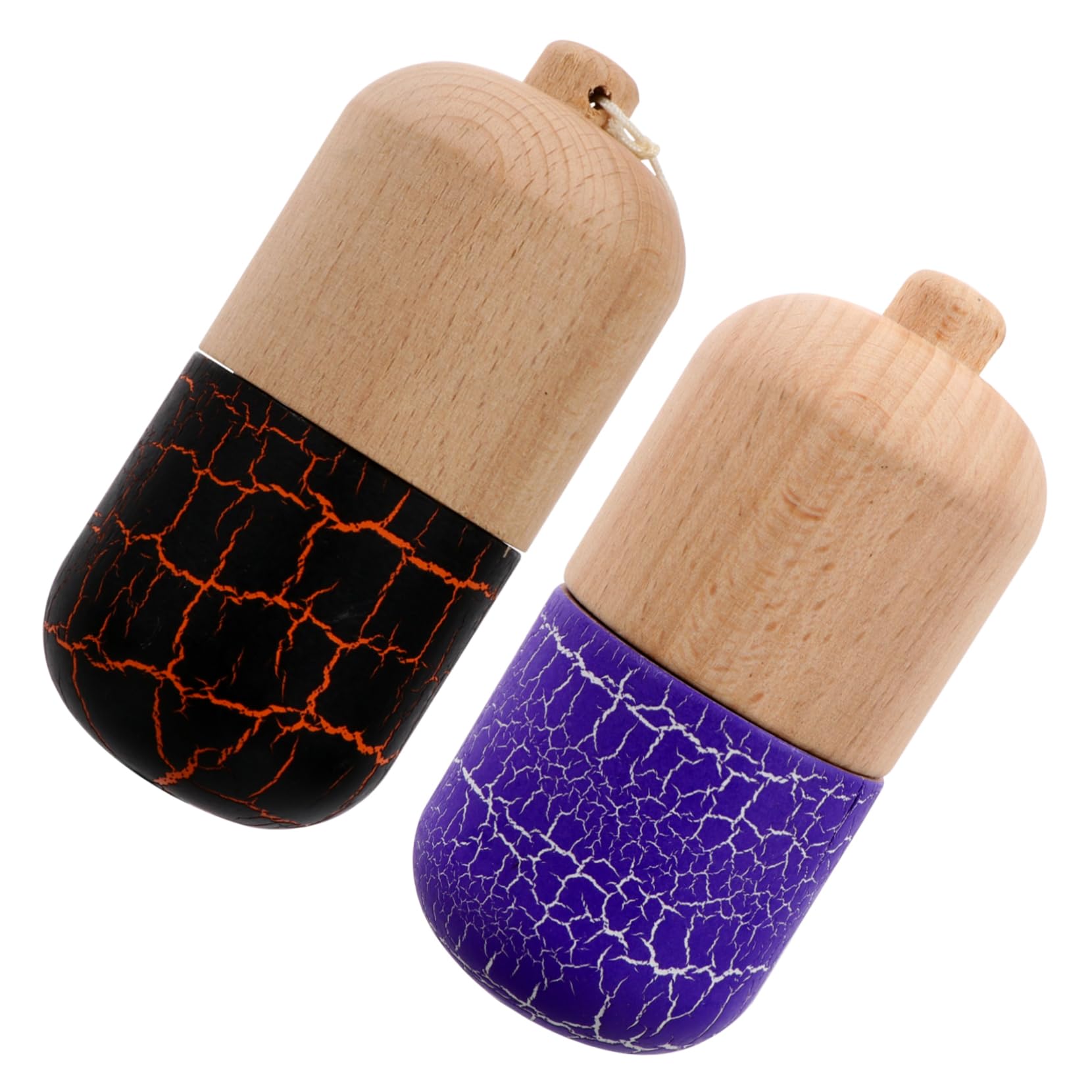 Giocattolo Kendama in Legno per Bambini Set 2 Pezzi Giocattolo per Coordinazione Occhio-mano in Legno per Sviluppo Abilità Manuali e Gioco Interattivo Colore Casuale