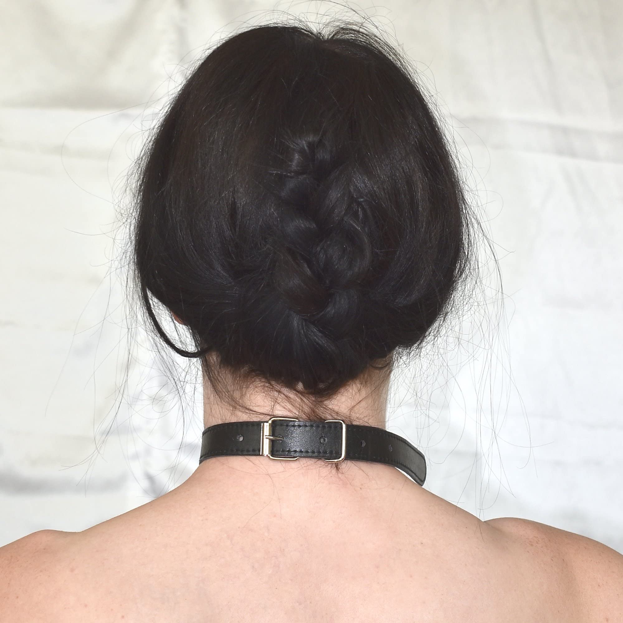 Collar con Horquilla Herética – Sujeción Bondage Medieval en Metal & Cuero Sintético con horquilla ajustable para postura erguida | Accesorio Fetiche BDSM para Mujeres & Hombres