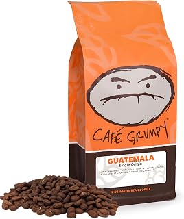 Café Grumpy Guatemala Single Origin Whole Coffee Beans, 12 oz Bag Farm to Table Medium Roast, French Press Pour Over Cold Brew Drip