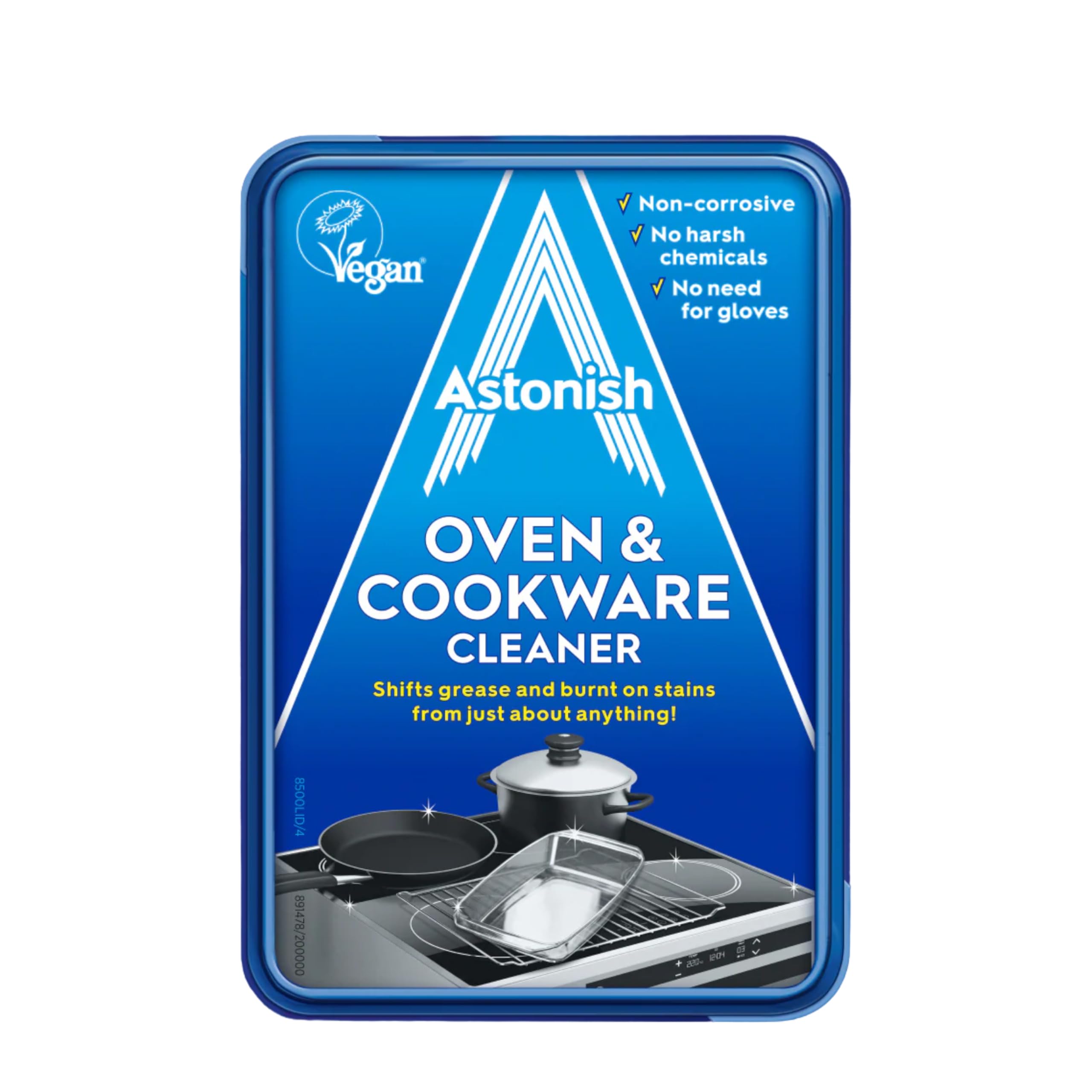 Oven & Cookware Cleaning Paste For Glass, Appliances, Ceramics, Stovetop & Pyrex - All Purpose Kitchen Cleaner - Heavy Duty Stainless Steel Degreaser Removes Baked On Grease & Grime 150g Tub